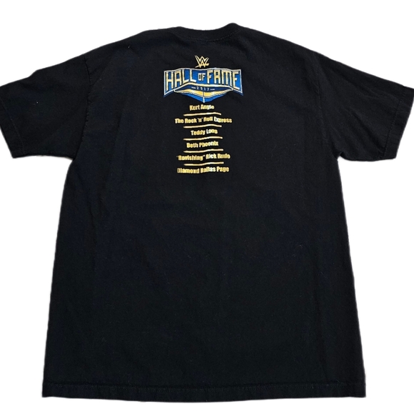 2017 WWE Hall Of Fame Wrestlemania T-Shirt Large Kurt Angle, Teddy Long, Phoenix - Picture 2 of 6